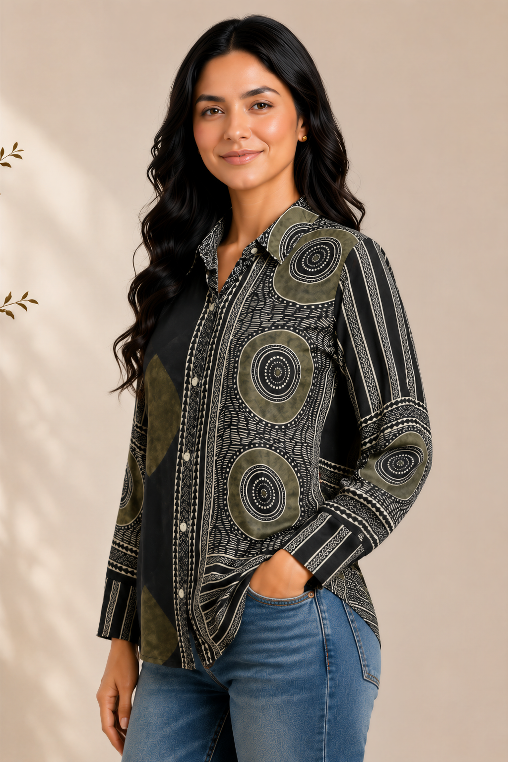 Olive Eclipse Shirt