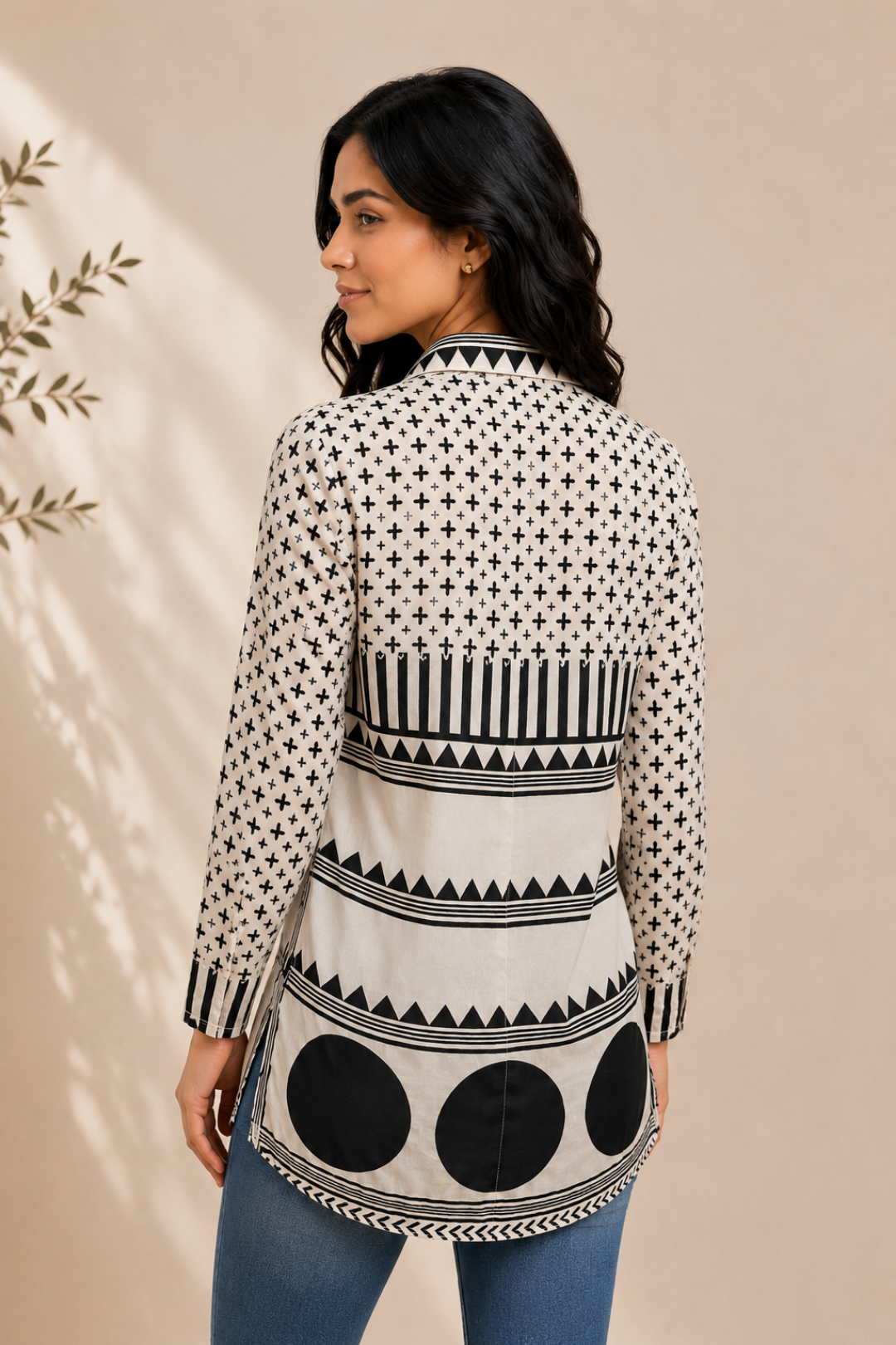 Ivory GEO Shirt