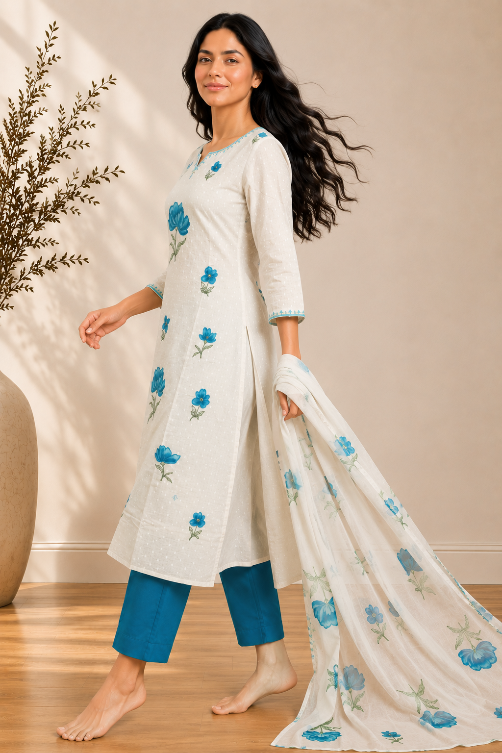 Handpainted Floral Whisper Set