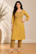 Marigold Meadow Cotton Kurta Set