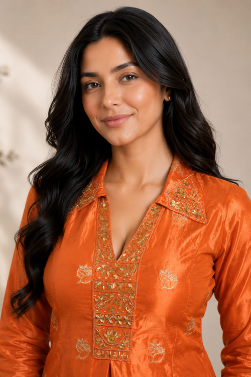 Amber Allure Taffeta Set