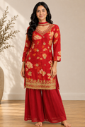 Noor Zari Chinon Suit Set